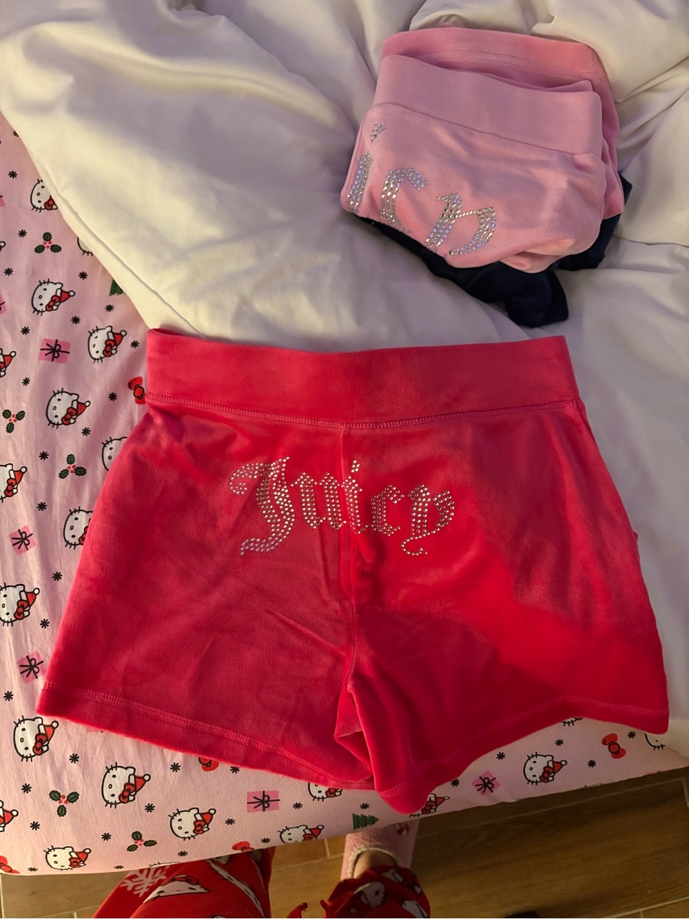 Juicy Couture Hot Pink Velour Waistband Top